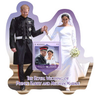 SIERRA LEONE 2018 MNH** Wedding Of Prince Harry &amp; Meghan Markle S/S - OFFICIAL ISSUE - DH1824 - Königshäuser, Adel
