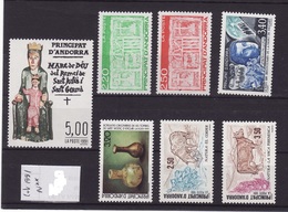 ANDORRE Lot 1991 Faciale N**  C279 - Collections
