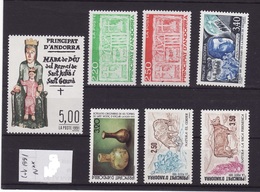 ANDORRE Lot 1991 Faciale N**  C279 - Sammlungen