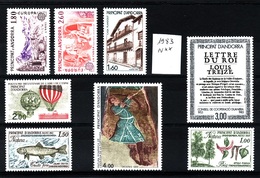 ANDORRE Lot 1983 Faciale N**  C290 - Verzamelingen