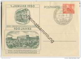 Postkarte Berlin - 100 Jahre Oberpostdirektion - Am 8.1.1950 Als Ortskarte Gelaufen - Grusstext - Postales - Usados