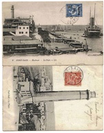 Egypte Egypt Port Said Mouchon / Carte ( X 2 ) Lettre Cover Port Phare - Cartas & Documentos