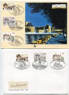 RC 9532 GEORGES SIMENON 1994 BELGIQUE FRANCE SUISSE 2x 1er JOUR FDC TB - 1991-2000