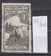 35K64 / 1 Pts. Aportacion Voluntaria - MUTUALIDAD GENERAL DE FUNCIONARIOS DEL MINISTERIO DE AGRICULTURA SPAIN Revenue - Fiscali-postali