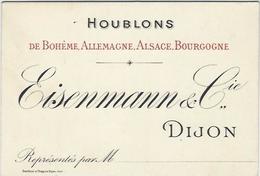 Delcampe - Bière Bier Publicité Publicitaire Réclame Carton Représentant Dijon 14,5 X 8 - Werbung