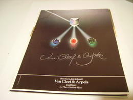 ANCIENNE PUBLICITE JOAILLIER VAN CLEEF & ARPELS  1983 - Other & Unclassified