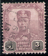 JOHORE 1910 - From Set Used - Johore