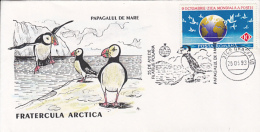 BIRDS, ATLANTIC PUFFIN, SPECIAL COVER, 1993, ROMANIA - Albatros