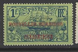 Nuove Ebridi - Occupazione Francese - 1910 - Nuovo/new MH - Sovrastampati - Mi N. 19 - Unused Stamps