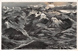 La Gruyère, Panorama - Bulle - Broc - Moléson - Charmey - 1941 - Broc