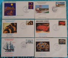 6 ENVELOPPES 1ER JOUR NOUVELLE CALEDONIE ANNEES 1977/1983 - Briefe U. Dokumente