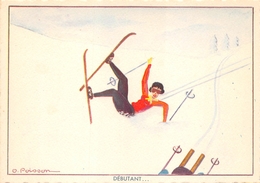 Ski Humour Illustrateur Poisson Style Samivel - Samivel