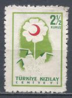 Turkey 1957. Scott #RA209 (U) Flower - Portomarken