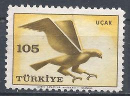 Turkey 1959. Scott #C34 (U) Bird, Hawk - Corréo Aéreo