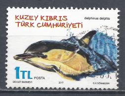 Turkish Republic Of Northern Cyprus 2017. Scott #804 (U) Delphinus Delphis, Dolphin  (Complete Issue) - Oblitérés