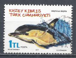 Turkish Republic Of Northern Cyprus 2017. Scott #804 (U) Delphinus Delphis, Dolphin  (Complete Issue) - Gebraucht