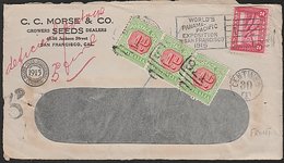 US - AUSTRALIA 3D DUE 1915 SEED ADVERTISING COVER FRONT - Impuestos