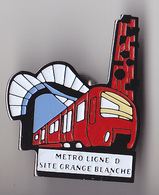 PIN'S   THEME METRO  LIGNE D SITE GRANGE BLANCHE   PINS ETAT NEUF - TGV