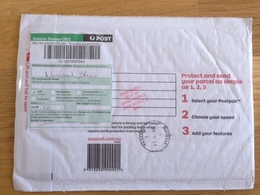 Customs Declaration Cover Sent From Australia To Lithuania 2016 - Lettres & Documents