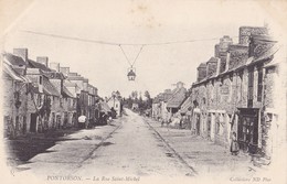 PONTORSON. - La Rue Saint-Michel. Carte Pionnière - Pontorson