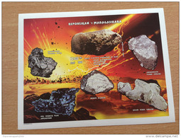 Madagascar Madagaskar 1998 IMPERF NON DENTELE Bloc Sheets Cosmos Space Raumfahrt Mars Planet Planète Planet Mineraux ** - Madagaskar (1960-...)