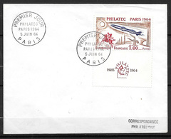 FRANCE 1422 Philatec Oblitéré Fdc Sur Lettre - Used Stamps