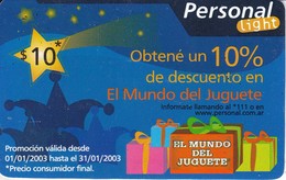 TARJETA DE ARGENTINA DE NAVIDAD (CHRISTMAS) PERSONAL - Noel