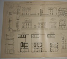 Plan De La Villa De Mxxx Au Lieu Dit Le Merle, Commune De Vaux En Charente Inférieure. M. Loiseau, Architecte . 1902 - Obras Públicas