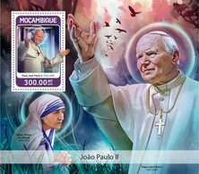 Mozambico 2018, Pope J. Paul II, Mother Teresa, BF - Mother Teresa