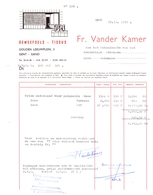 Factuur Facture - Weefsels Tissus - Fr. Vander Kamer - Gent 1972 - Vestiario & Tessile