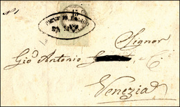 130 1854 - 15 Cent., Marca Da Bollo Tipografica (3), Perfetta, Su Sovracoperta Di Lettera Da Pieve Di So... - Lombardije-Venetië