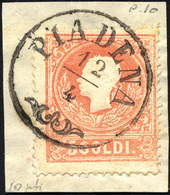 207 PIADENA, CO Punti 10 - 5 Soldi (25), Perfetto, Usato Su Piccolo Frammento Il 12/4/1859. Cert. Diena.... - Lombardo-Venetien