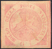 281 1858 - 1/2 Grano Rosa Carminio Chiaro, I Tavola (1c), Nuovo, Gran Parte Di Gomma Originale, Perfetto... - Naples