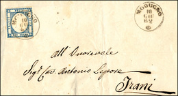 420 MODUGNO, Cerchio Piccolo Punti 8 - 2 Grana (20), Perfetto, Su Sovracoperta Di Lettera Del 10/6/1862 ... - Naples