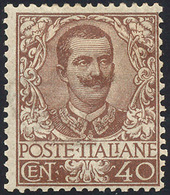 1033 1901 - 40 Cent. Floreale (74), Discreta Centratura, Gomma Originale, Perfetto.... - Other & Unclassified