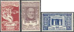 1099 1922 - Mazzini (128/130), Buona Centratura, Gomma Originale Integra, Perfetti.... - Other & Unclassified