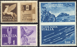 1252 1942 - Propaganda Di Guerra, Non Emessi (12A/12C), Gomma Originale Integra, Perfetti. R.Diena.... - Other & Unclassified