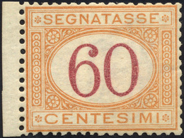 1293 1870 - 60 Cent. Ocra E Carminio (10), Gomma Integra, Bordo Di Foglio, Perfetto. Splendido Per Fresch... - Other & Unclassified