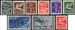 1419 1944 - Soprastampati G.N.R., Tiratura Di Verona (117/125), Gomma Originale, Perfetti. Molto Freschi!... - Posta Aerea