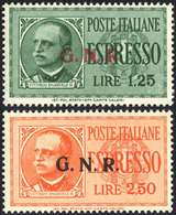 1426 1943 - Soprastampati G.N.R. Di Brescia, II Tipo (19/II-20/II), Gomma Integra, Perfetti.... - Express Mail