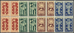 1467 1949 - Biennale Di Venezia (594/597), Ottima Centratura, Blocchi Di Quattro, Gomma Integra, Perfetti... - Otros & Sin Clasificación