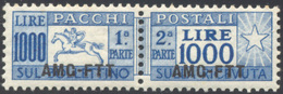 1504 PACCHI POSTALI 1954 - 1.000 Lire Cavallino (26), Ben Centrato, Gomma Originale Integra, Perfetto. Fe... - Andere & Zonder Classificatie