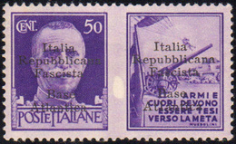 1526 1943 - 25 Cent. Esercito, Soprastampa Sulle Due Sezioni (21), Gomma Integra, Perfetto. Raro! E.Diena... - Sin Clasificación