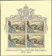 2018 1952 - 50 Lire Centenario, Foglietto (1), Gomma Integra, Perfetto.... - Blocks & Sheetlets & Panes