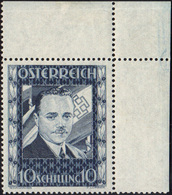 2029 AUSTRIA 1936 - 10 S. Dollfuss (484), Angolo Di Foglio, Gomma Integra, Perfetto. Bello! A.Diena, Cert... - Andere-Europa