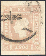 2034 AUSTRIA GIORNALI 1858 - 1,05 K. Lilla Grigio (6), Usato, Perfetto. Cert. Raybaudi.... - Europe (Other)