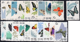 2151 1963 - Butterflies, Complete Set Of 20 Stamps (Yv.1446/1465, M. 689/698+726/735), O.g., MNH.... - Andere & Zonder Classificatie