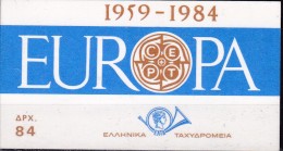 GREECE 1984 Europa Sc 1494a Booklet - Libretti