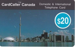TARJETA DE LA COMPAÑIA CARDCALLER DE LA CIUDAD DE TORONTO DE 20$ (SKY LINE) - Canada