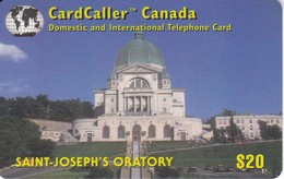 TARJETA DE CANADA DE LA COMPAÑIA CARDCALLER DE SAINT JOSEPH'S ORATORY DE $20 - Canada